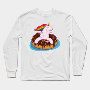 Donut Unicorn Long Sleeve T-Shirt